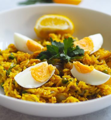 Kedgeree jeb rīsi ar lasi un olu