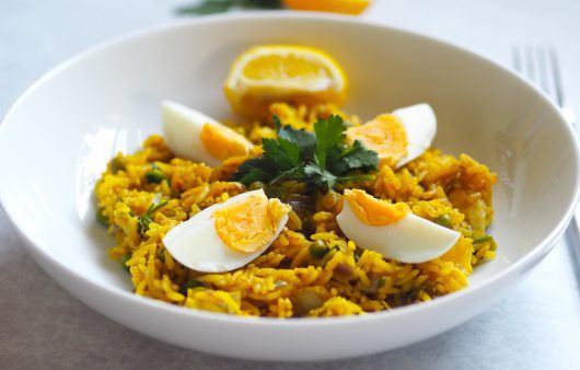 Kedgeree jeb rīsi ar lasi un olu